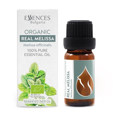Organic Real Melissa - Essential Oil, 100% Pure, Undiluted (1/6 oz - 1/3 oz)