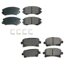 Akebono ProACT Front and Rear Ceramic Brake Pads Kit For Buick Chevrolet Saab