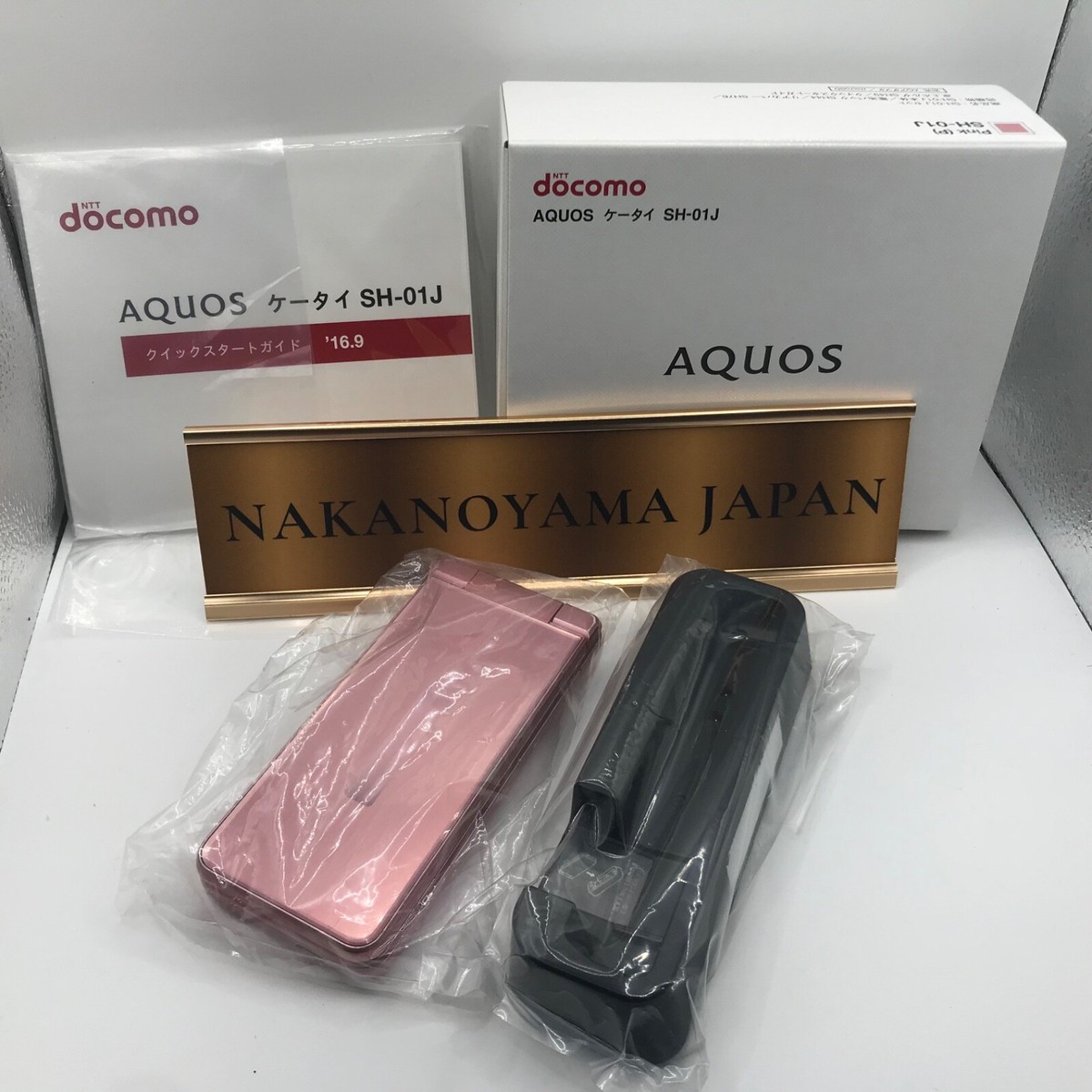 SHARP SH-01J AQUOS KEITAI 2 PINK ANDROID FLIP PHONE UNLOCKED
