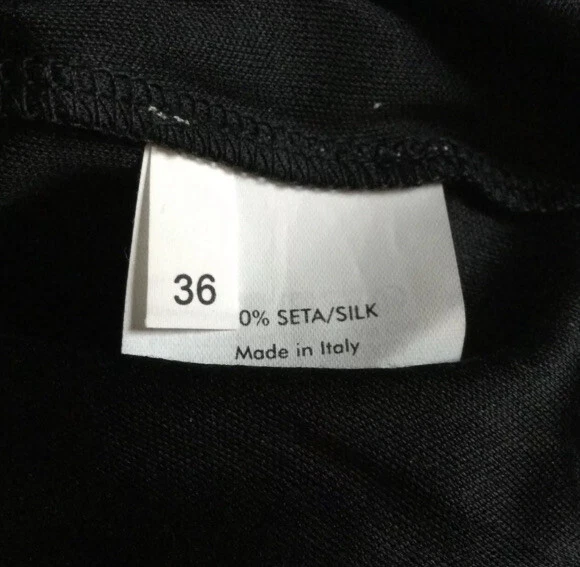 Yves Saint Laurent коротким рукавом Джерси драпировки платье черный размер 36 США 6 G2U - Изображение 3 из 4