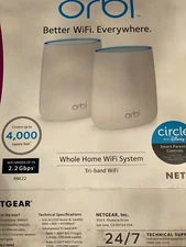 NETGEAR Orbi AC2200 Tri-Band Wi-Fi System - RBK20W-100NAS  (Router only)