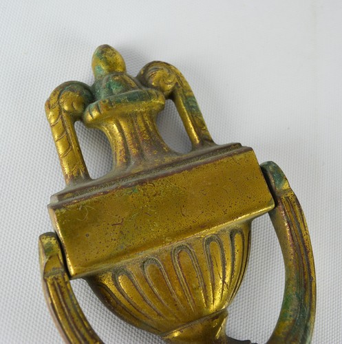 Vintage Reclaimed Door Knocker Brass Aged Patina Period House Cottage Farm - Bild 3 von 11