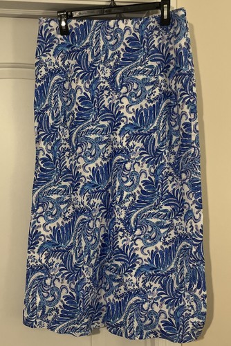 NWT Lilly Pulitzer Gretna Two Piece Set Baha Blue Bird Is The Word Top Skirt 12 - Picture 7 of 15