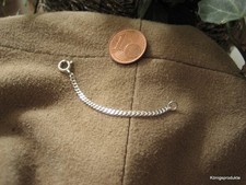 Verlängerungskette - 2,1 mm Flachpanzerkette in 925er Silber, Verlängerung