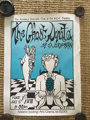 Vintage DC Theaterposter Die Geistersonate von JA Strindberg von Rosalyn Todd