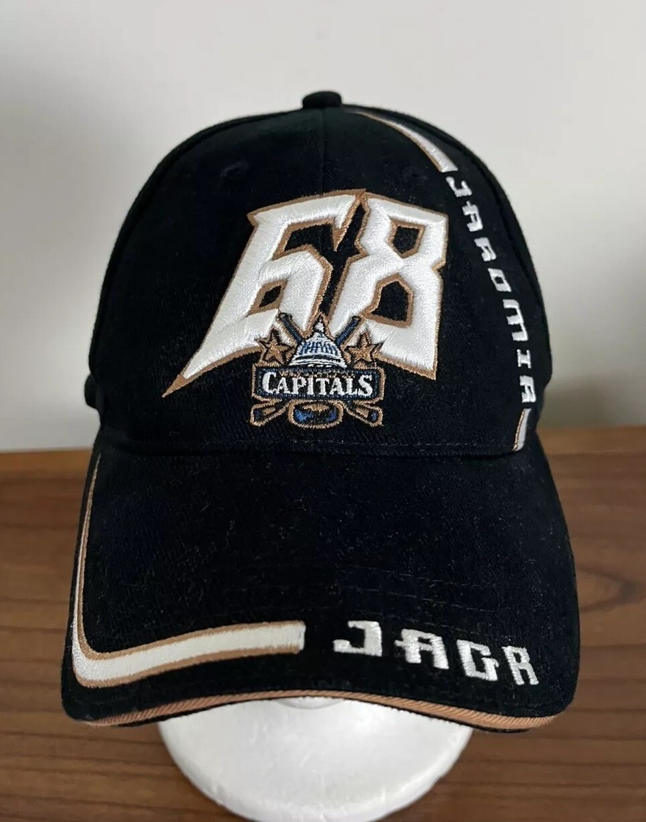Vintage Capitals Hat Jaromer Jagr 68 NHL Washington Hockey Adj