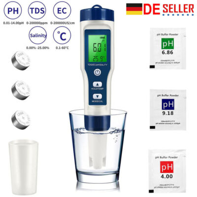 TDS-EC+Digital PH Wert Wasser Messgerät Tester Meter Aquarium Pool Prüfer PH0-14