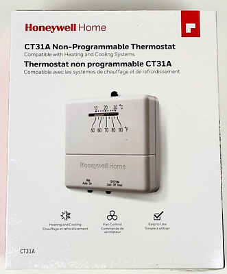 Non-Programmable Heat/Cool Thermostat White, Honeywell CT31A 85267262415 |  eBay