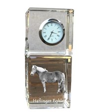 Haflinger Poulain - Kristalluhr Avec Image,Image de Cheval En