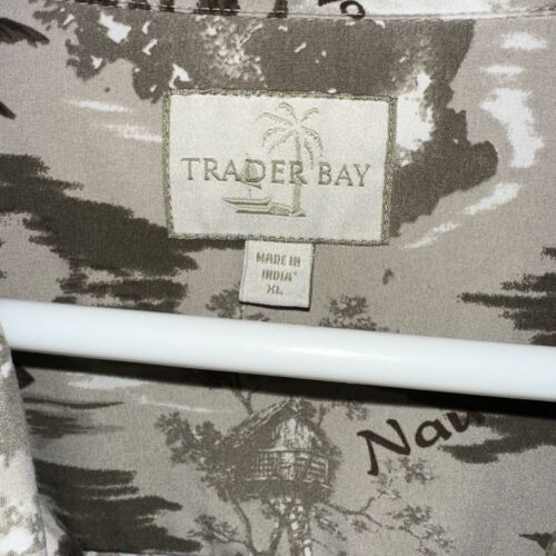 Trader Bay Nau Ko’u Aloha Hawaiian Shirt Mens XL- Palm Trees - Soft Fabric - Picture 2 of 9
