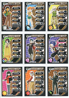 pokemon cards with trainers on them Kanto & Johto Full Set 18/18 PERU 2022 TCG FOIL VARIANT Pokemon TCG SM Unbroken Bonds