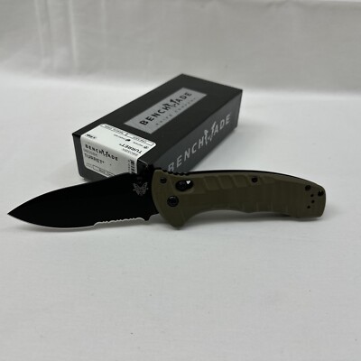 BENCHMADE Turret 980SBK Axis Lock Black Class CPM-S30V Serrated Spear Point