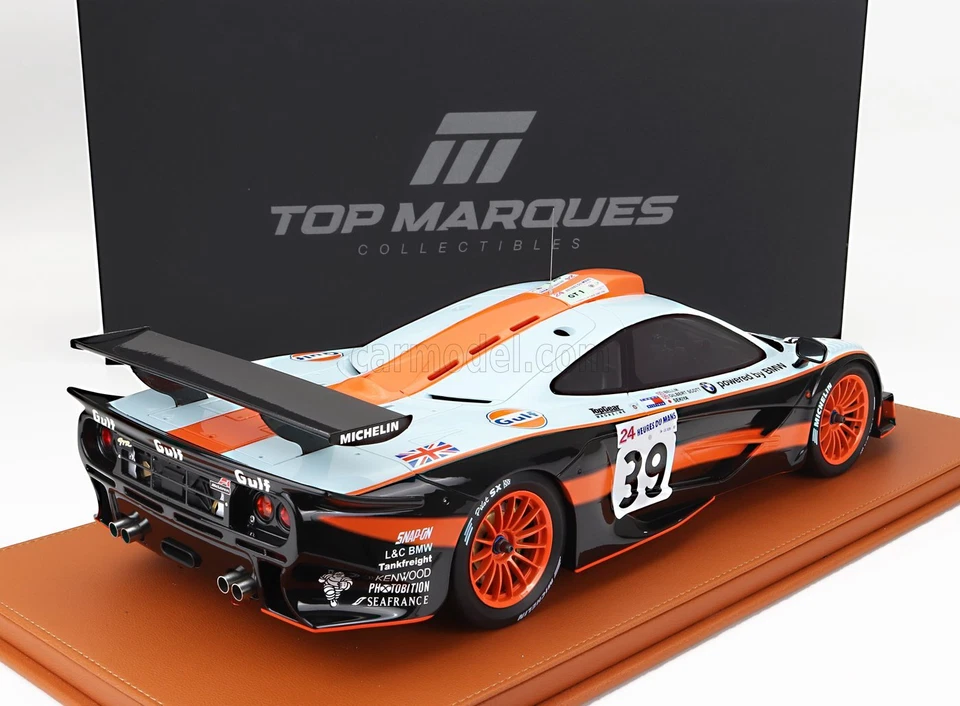 MODELLINO AUTO STATICO TOP MARQUES MCLAREN F-1 GTR LE MANS 1997 SCOTT SCALA 1/12 - Immagine 2 di 4