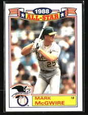 Mark McGwire 1988 Topps All Star Game Commemorative Set #2  Baseball Card