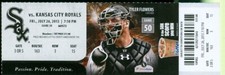 2013 White Sox vs Royals Ticket: David Lough & Conor Gillaspie hit a Home Run