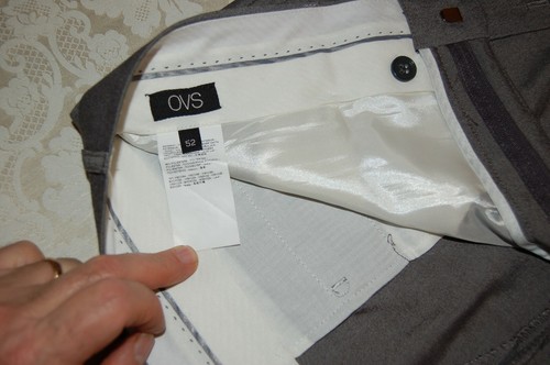 Oviesse - Pantalone uomo, Grigio, 85% Poliestere 15% Viscosa, tg 52, Usato - Foto 6 di 7