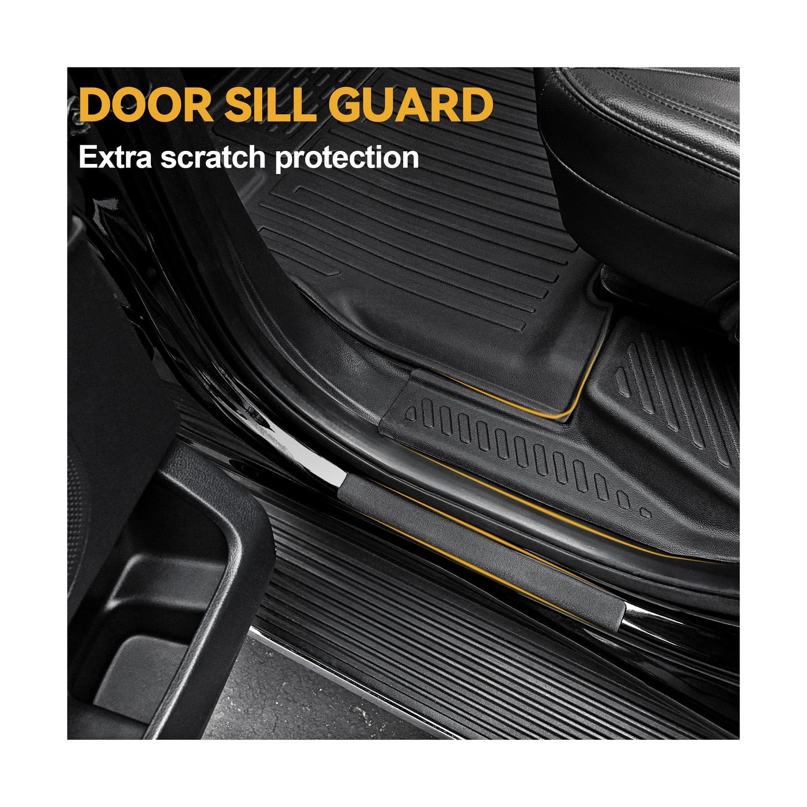 Floor Mats Set for 2018-2024 Ford Expedition/Lincoln Navigator 7 Seats Access...