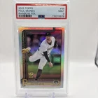 Paul Skenes 2025 Topps #98 Gold Cup Rainbow Foil Pittsburgh PSA 9