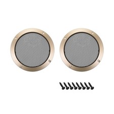 2Pack 4" Speaker Grill Mesh Circle Subwoofer Guard Protector Cover Audio