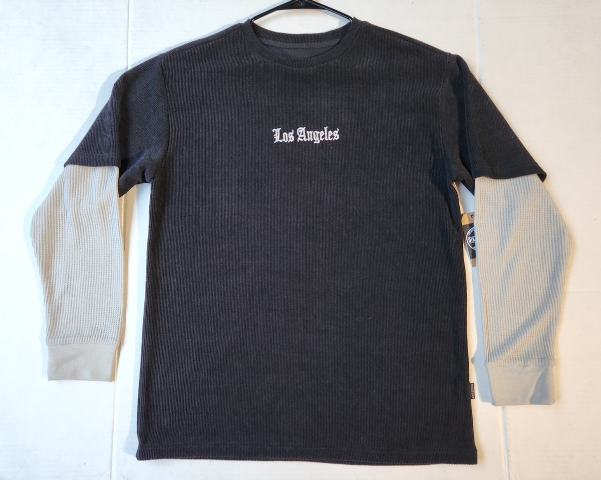 Dikotomy Men's Apparel Los Angeles Black Long Sleeves T-Shirt