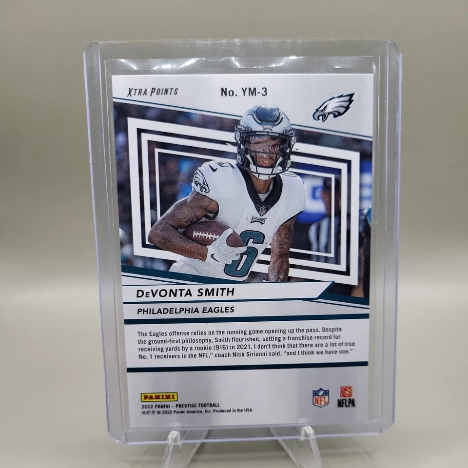 2022 Prestige Youth Movement Red Parallel  DeVonta Smith /449 #YM-3 - Image 2 of 3