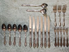 Vintage Northland Stainless Carolina Lot Of 21 Silverware Mixed Flatware Korea