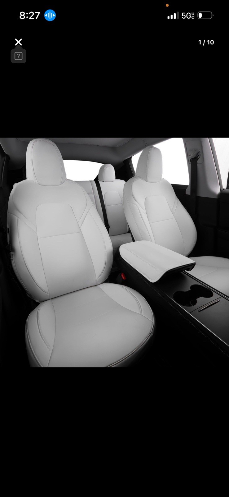 Tesla Model Y Seat Covers 2020 - 2024 Car Seat Cover Full Set FREESOO-image