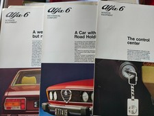 Alfa Romeo Alfa 6 V6 Engine 6 Carburettors Instructions Manual & Sale Folders