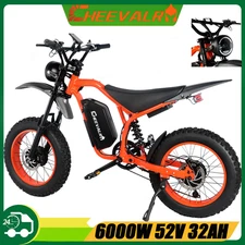 CHEEVALRY G20 PRO Electric Dirt Bike for Adults 6000W 52V 32AH Off-Road E-bike