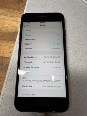 iPhone Se 2nd Gen Unlocked 64gb