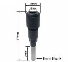 8mm Griff Fräser Spannzange Erweiterung Graviermaschine Verlängerungsstange neu