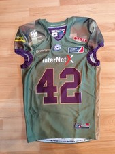 ELF Frankfurt Galaxy Game Worn Jersey Trikot American Football Camouflage Sonder