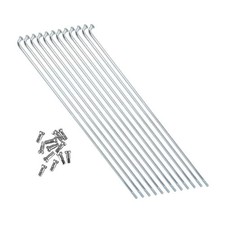 ZYAMY 12pcs 290mm/11.4inch 14G J Bend Bicycle 304 Stainless Steel Spokes with...