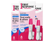 First Response Comfort Check Pregnancy Test, 8 ct   Early Detection 3 Pack