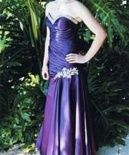 Sparkle brand deep purple prom dress size 6
