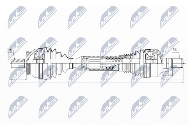 NTY Antriebswelle NPW-VV-061 FüR Volvo-image