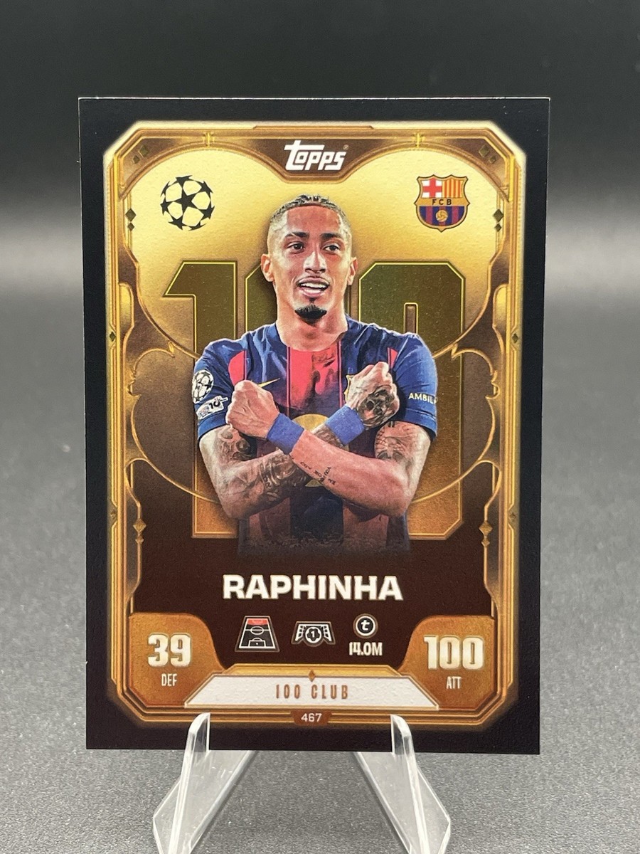 100 Club Raphinha Topps Match Attax 2025/2026 Barcelona 25/26