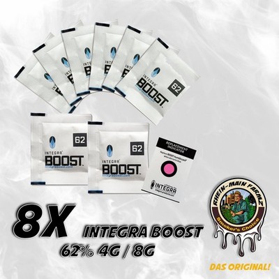 8x Integra Boost Feuchtigkeitsregler 62% 8g / 62% 4g