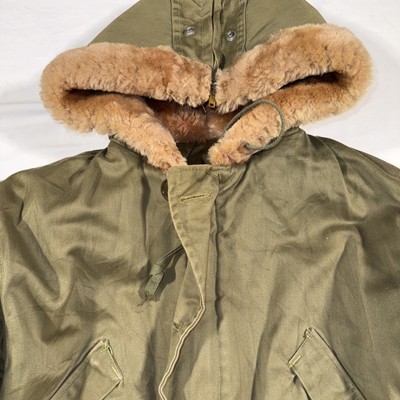 Vintage 1940s WW2 Military US Army Parka Jacket 21x29 | eBay