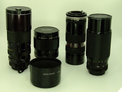 Soligor, Vivitar, Tamron Vintage Canon FD Mount 35mm lenses Tested and Working!!