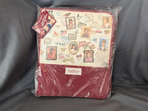 NEW AMERICAN GIRLS COLLECTION ZIPPER 3 RING CANVAS BINDER 2003 "Trapper Keeper"