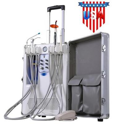 Portable Dental Mobile Delivery Unit System 4 Holes Suction