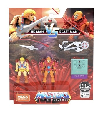 Mega Construx He-Man Vs Beast Man Masters Of The Universe Figures