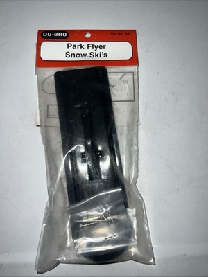 Du-Bro Park Flyer RC Airplane Black Snow Skis DUB30
