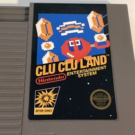Clu Clu Land 5 Screw Nintendo NES Authentic Game Very Good Tested