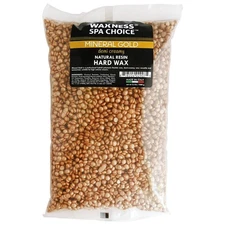 Waxness Spa Choice Mineral Gold Demi Creamy Hard Wax Beads 2.2 lb 1 kg