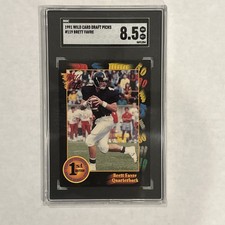 1991 WILD CARD Draft Picks BRETT FARVE #119 SGC 8.5
