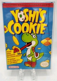 Yoshi's Cookie (NES, 1993) VGC w/ Manual + Case Protector Cleaned & Tested READ!