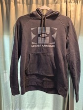 Under Armour HeatGear Women  s Cotton Blend Fleece Graphic Hoodie Black Medium