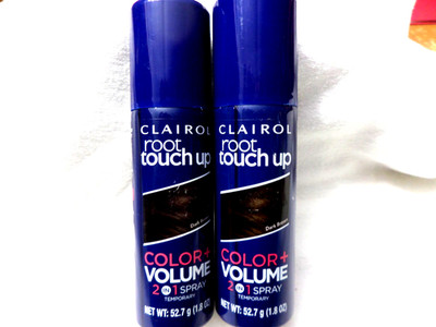 Loreal Root Cover Up 2 in 1 Spray Color + Volume Dark Brown - New - Pack of 2